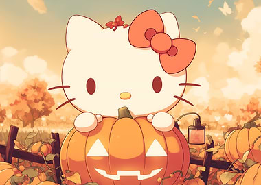 Hello Kitty Halloween Pumpkin Patch
