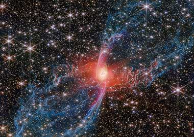 Cosmic Nebula with Stars