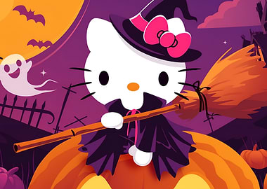 Hello Kitty Halloween Witch