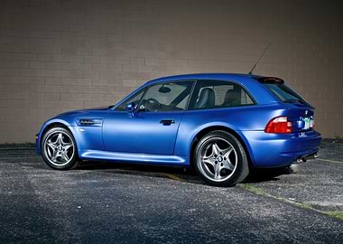 Blue BMW M Coupe