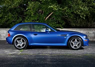 Blue BMW M Coupe