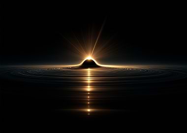 Golden Light on Water