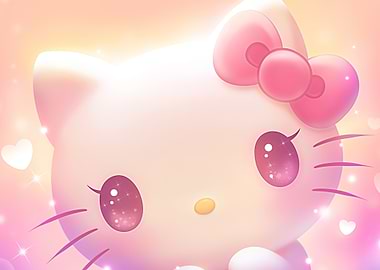 Hello Kitty Pink Bow Close-Up