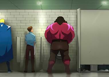 Superhero Bathroom Break