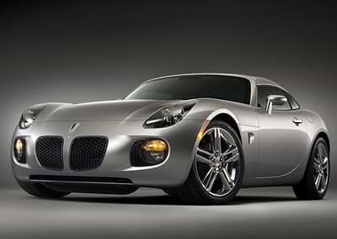 Silver Pontiac Solstice Roadster
