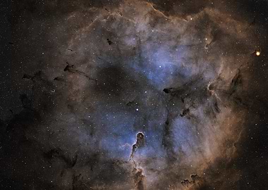 Elephant's Trunk Nebula in Deep Space