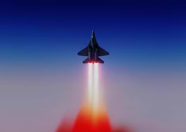 Fighter Jet Ascending