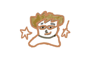 Cartoon Portrait with Stars