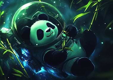 Astronaut Panda Bamboo