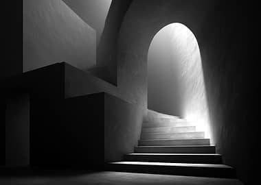 Abstract Staircase to Light