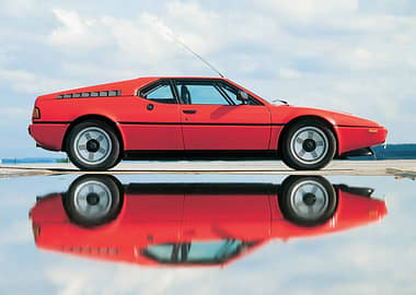 Red BMW M1 Reflection