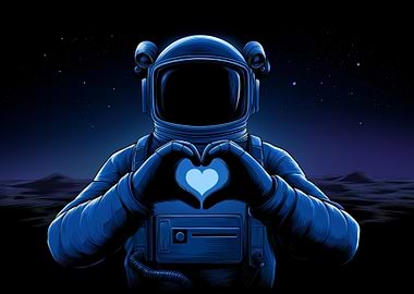Astronaut Love in Space