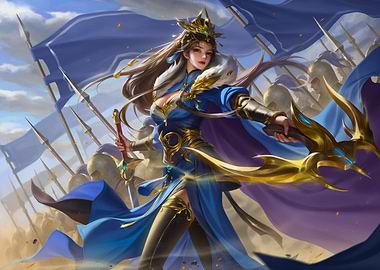 Fantasy Warrior Leading the Charge