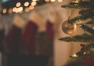 Christmas Tree Ornament and Stockings