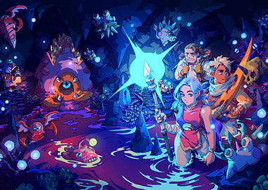 Fantasy Cave Adventure with Heroes