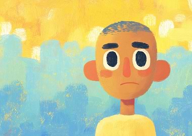 Sad Boy Digital Painting