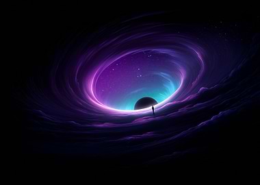 Cosmic Portal with Figure