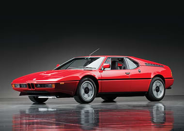 Red BMW M1 Classic Car