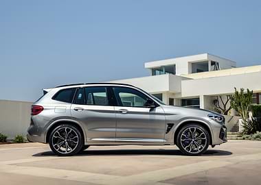 Silver BMW X3 Side View