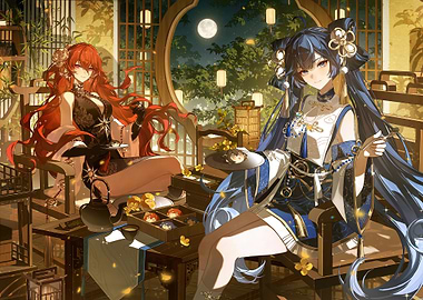 Anime Girls Tea Party