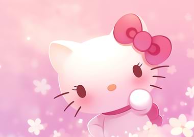 Hello Kitty Pink Floral