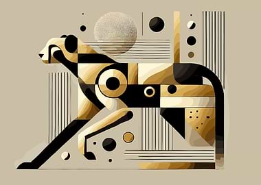 Abstract Geometric Cheetah