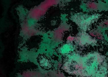 Abstract Green and Pink Texture 100 by Kristalin Davis