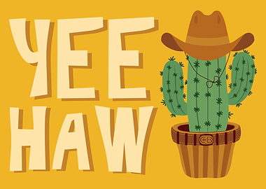 Yee Haw Cactus Cowboy