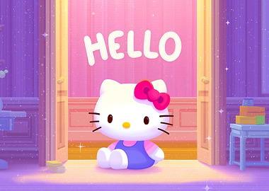 Hello Kitty in a Room