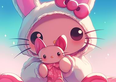 Hello Kitty with Plushie