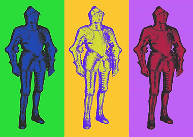Pop Art Knights in Armor