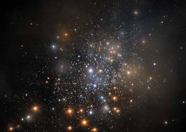 Star Cluster in Deep Space