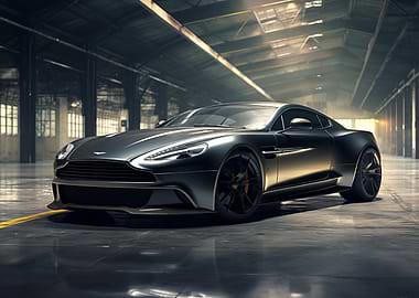 Sleek Black Sports Car