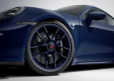 Deep Blue Porsche Elegance