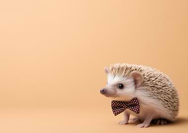 Hedgehog with Bow Tie