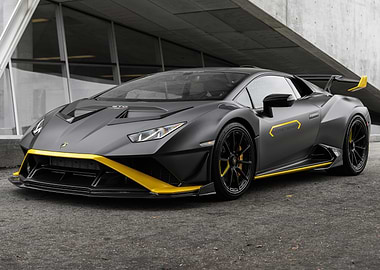 Gray Lamborghini Huracan STO