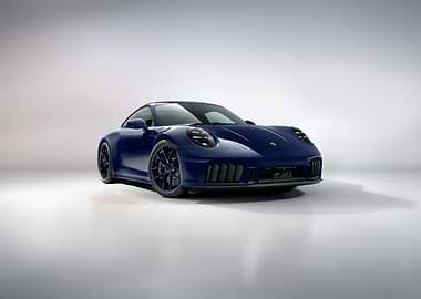 Sleek Blue Porsche 911
