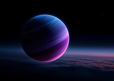 Striking Planet in Space