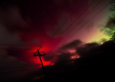 Aurora Borealis Over New Hampshire