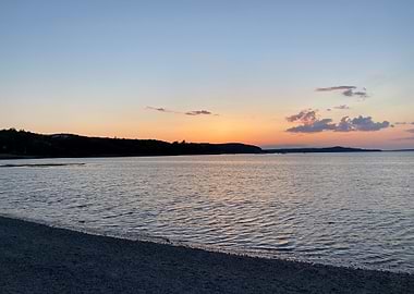 Sunset over Bar Harbor