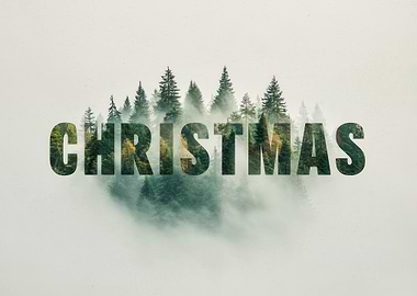 Christmas Forest Typography