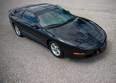 Black Pontiac Firebird Trans Am
