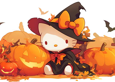 Hello Kitty Halloween Witch
