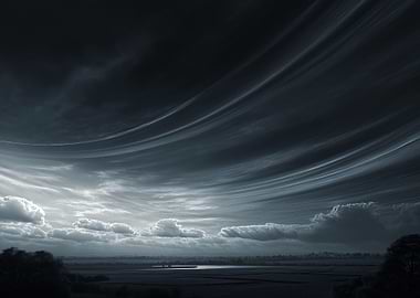 Dramatic Sky Over Landscape