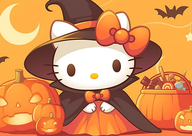 Hello Kitty Halloween Witch