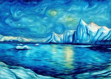Arctic Landscape Painting