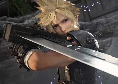 Cloud Strife with Buster Sword