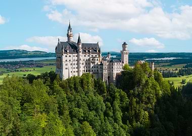 Neuschwanstein Castle in Bavaria, Germany