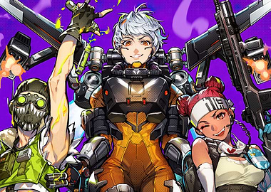 Apex Legends characters team illustration