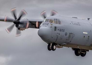 Canadian Hercules in Tactical Flight